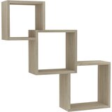  Kockaste zidne police boja hrasta sonome 68x15x68 cm iverica | Eponuda.com