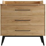Pinio Nizka otroška komoda v dekorju bukve v naravni barvi 100x92 cm Retro – | Shoptok.si