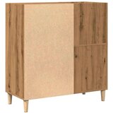 vidaXL Omarica za gramofonske plošče hrast 84,5x38x89cm inž. les | Shoptok.si