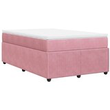 Box spring krevet s madracem ružičasti 120 x 200 cm baršunasti | shoptok.hr