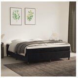  Box spring posteljni okvir črn 180x200 cm žamet | Shoptok.si
