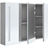  LED kupaonski ormarić s ogledalom siva boja betona 89x14x62 cm | shoptok.hr