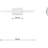  Obesna svetilka RIO 78 zlata LED 3000K, (21348213) | Shoptok.si