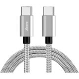 X Wave kabl USB-C na USB-C 2m, 3A, Sivi pleteni | ePonuda.com