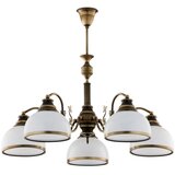Brilagi Luster na šipci TAURUS 5xE27/15W/230V prečnik 70 cm bronza | Eponuda.com