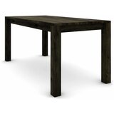  Hrastov stol 160 x 80 cm, crni sa srebrnim efektom | shoptok.hr