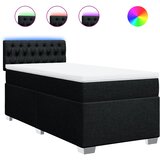  Box spring krevet s madracem crni 80 x 200 cm od tkanine | shoptok.hr