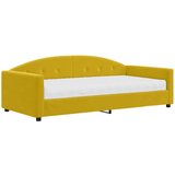  Dnevni krevet s madracem žuti 100 x 200 cm baršunasti | shoptok.hr