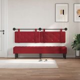  Držeće uzglavlje Zidne Vinska crvena 190 x 55 x 5 cm Lažna koža - boja crnog vina 180 cm bez LED | shoptok.hr