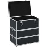  Kovčeg za šminku 37 x 24 x 40 cm crni aluminijski | shoptok.hr
