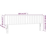  LED uzglavlje krem 160x5x78/88 cm od tkanine | shoptok.hr