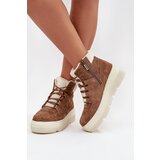 VINCEZA Suede Women's Snow Boots with Fur on Platform | shoptok.hr