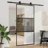 vrata Rezbarija Crna 102,5 x 2 x 205 cm Aluminij