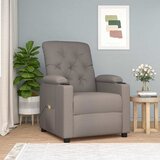  Masažna fotelja od tkanine smeđesiva | shoptok.hr