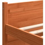  Krevetna konstrukcija s uzglavljem Voštano smeđa 135 x 190 cm | shoptok.hr