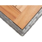 The Living Store Vrtni stol antracit-smeđi 123x60x74 cm masivno bagremovo drvo | shoptok.hr