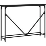  Konzolni stol crni 102 x 22,5 x 75 cm od konstruiranog drva | Eponuda.ba