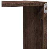 vidaXL Stenska polica rjavi hrast 96x18x60 cm inženirski les | Shoptok.si