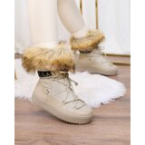 Resti Beige slip-on boots a'la snow boots for women Gomllo | ePonuda.com