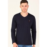 Dewberry T8587 V COLLAR MEN'S SWEATSHIRT-LACİVERT | ePonuda.com