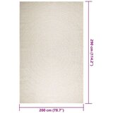  Tepih ZIZUR 200 x 290 cm s izgledom jute unutarnji i vanjski | shoptok.hr