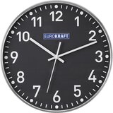 eurokraft pro Stenska ura, Ø 300 mm, kvarčni mehanizem, grafitno siva številčnica | Shoptok.si