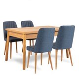  Set Trpezarijski sto i 4 trpezarijske stolice Santiago Atlantic Navy Blue V2, Teget | Eponuda.ba