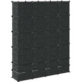  Modularni ormarić s 18 pretinaca crno-bijeli 37x146x180,5 cm | Eponuda.ba