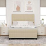  Krevet s Box Springom s madracem svijetlo zeleni sivi 140x200 cm tkanina od kordura | shoptok.hr