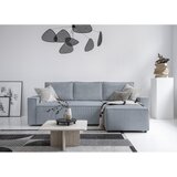 Miuform Svijetlo siva sklopiva kutna garnitura od samta Brave Dave – | shoptok.hr
