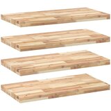 vidaXL Plutajuće police 4 kom 60x40x4 cm Neobrađeno puno drvo akacije - Prirodna 60 x 40 x 4 cm 4 1 | shoptok.hr