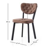 Hanah home Set trpezarijskih stolica Enzo 815 V2, 2 komada, Smeđa | Eponuda.ba
