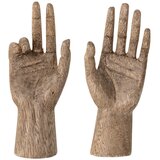 Bloomingville Komplet dveh kipcev iz mangovega lesa Teis Deco, višina 13 cm Cene