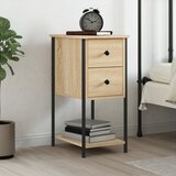 vidaXL Nočna omarica sonoma hrast 32x42x70 cm inženirski les Cene