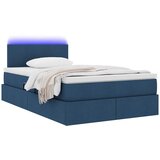  Krevet s prostorom za pohranu s LED-om Plava 120 x 190 cm | shoptok.hr