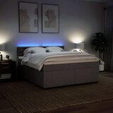  Krevet s oprugama i madracem smeđesivi 180x200 cm tkanina | shoptok.hr