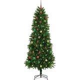 vidaXL Božično drevo med 300 LED z stojalom Zelena 240 cm PE | Shoptok.si