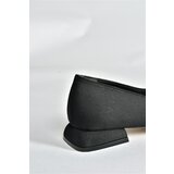Fox Shoes Black Fabric Daily Women's Low Heeled Shoes | Shoptok.si