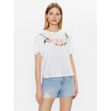 Guess Majica Logo Flowers W3GI43 JA914 Bela Boxy Fit | Shoptok.si