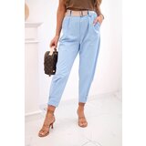 Kesi Włoski Summer Punto trousers with leg closure blue | shoptok.hr