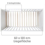 Roba Bela otroška posteljica 60x120 cm – | Shoptok.si