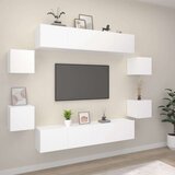 vidaXL 8-dijelni set TV ormarića bijeliod konstruiranog drva | shoptok.hr
