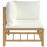  Kutna vrtna sofa od bambusa s krem bijelim jastucima | Eponuda.ba