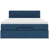  Otomanski krevet s madracem i LED plavi 140x190 cm tkanine | Eponuda.com