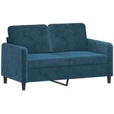  3-dijelni set sofa s jastucima plavi baršunasti | shoptok.hr