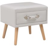 The Living Store Noćni ormarići 2 kom bijeli 40 x 35 x 40 cm od umjetne kože | shoptok.hr