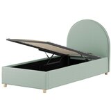 Vipack Zeleni tapecirani krevet s prostorom za odlaganje s podnicom 90x200 cm Moon – | shoptok.hr