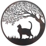 Signes Grimalt Kipci in figurice Parezski Drevesni Okras Z Mačko Črna | Shoptok.si