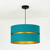  Duolla - Luster na sajli DUO 1xE27/15W/230V prečnik 40 cm tirkizna/zlatna | Eponuda.com