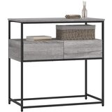  Konzolni stol siva boja hrasta 75x40x75 cm konstruirano drvo | shoptok.hr